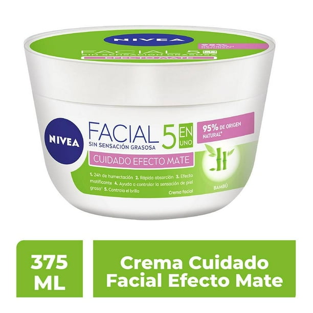 Crema facial NIVEA Cuidado Facial 5en1 efecto mate 375 ml