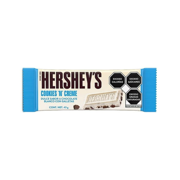 Chocolate blanco Hershey's cookies and creme 43 g