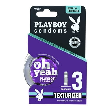 Condones Playboy texturizados 3 pzas