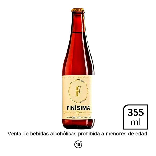 Cerveza artesanal Finísima botella de 355 ml