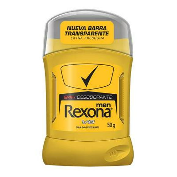 Desodorante Rexona v8 en barra para caballero 50 g