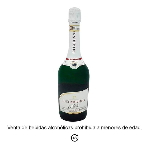 Vino Blanco Riccadonna Asti espumoso dulce 750 ml