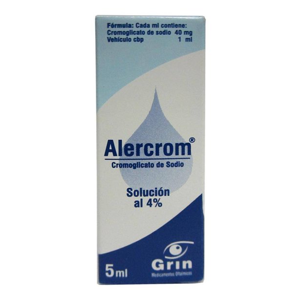 Alercrom 4% solución oftálmica 5 ml