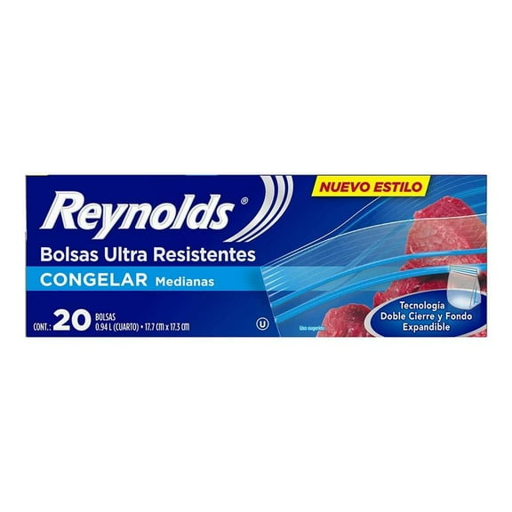 Bolsas resellables Reynolds Freezer 20 pz