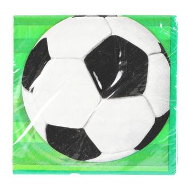 Servilletas Unique fútbol soccer 16.5 x 16.5 cm 16 pzas
