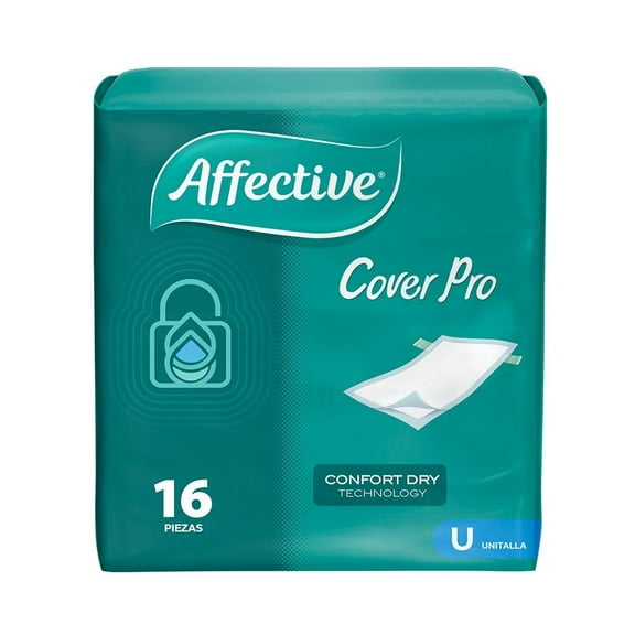 Protector para adulto Affective Cover Pro desechable unitalla 16 pzas