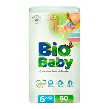 Pañales Bio Baby talla 6 xxg unisex 60 piezas