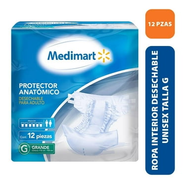 Ropa interior para incontinencia Medimart anatómico grande 12 pzas