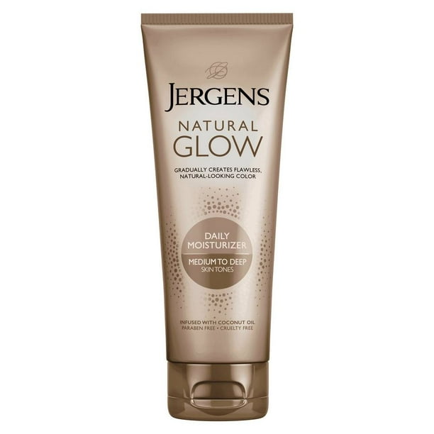 Crema Corporal Autobronceadora Jergens Natural Glow Daily Tonos Medios a Obscuros 221 ml