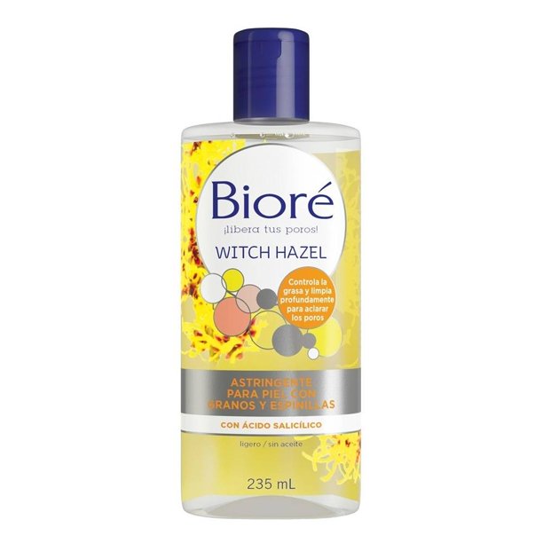 Astringente Bioré witch hazel para piel con granos y espinillas 235 ml