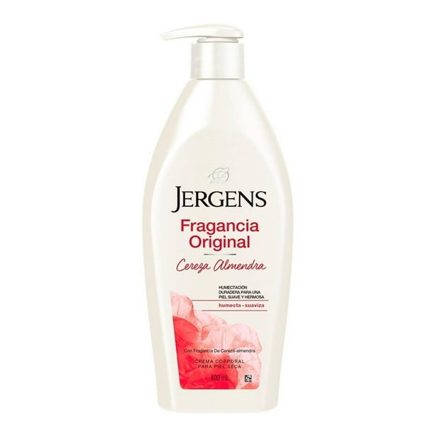 Crema corporal Jergens fragancia original cereza almendra 400 ml