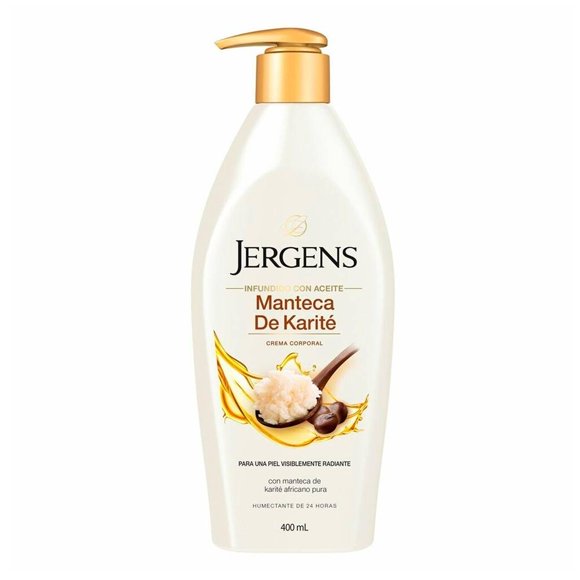 Crema corporal Jergens manteca de karité africano pura 400 ml