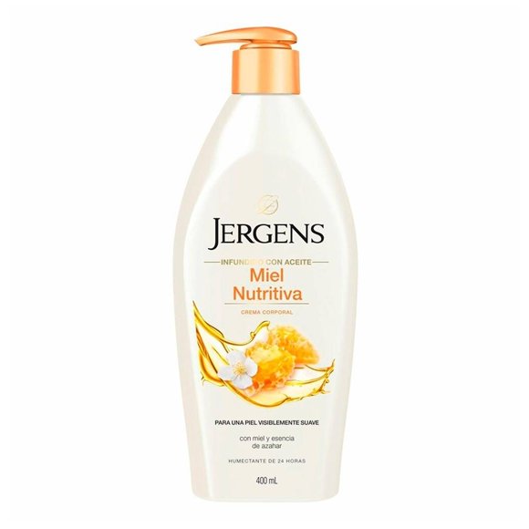 Crema corporal Jergens miel nutritiva y esencia de azahar 400 ml