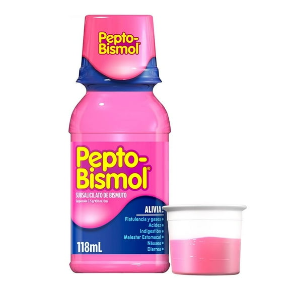 Antiácido Pepto Bismol Plus suspensión sabor original 118 ml