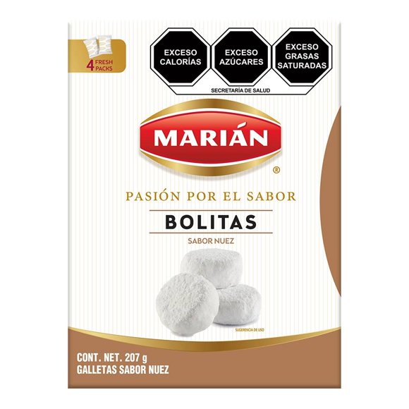 Galletas Marián Bolitas nuez 207 g