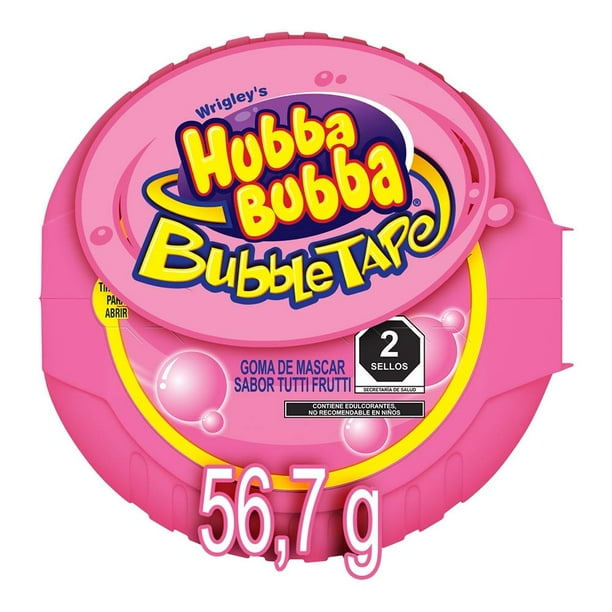 Goma de mascar Wrigley's Hubba Bubba sabor tutti frutti 56.7 g