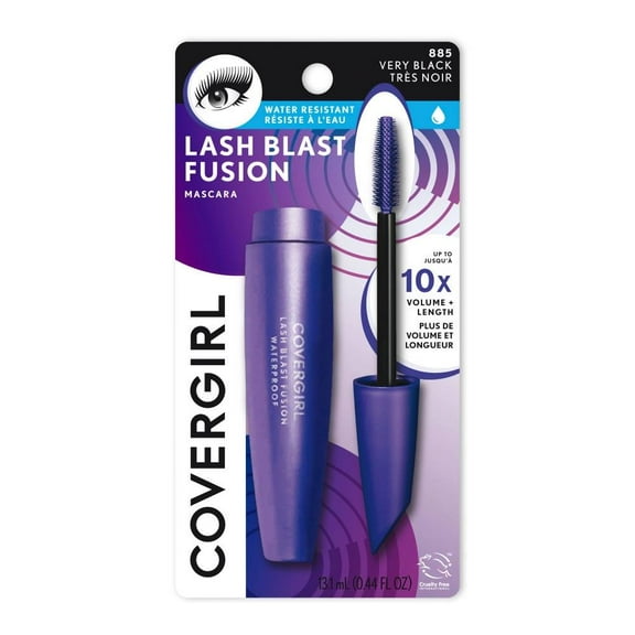 Máscara para pestañas Covergirl Blast a prueba de agua 10x 885 very black 13.1 ml