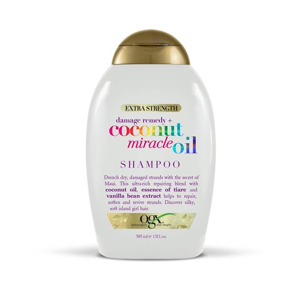 Shampoo Ogx Reparador del Daño de Aceite de Coco 385 ml