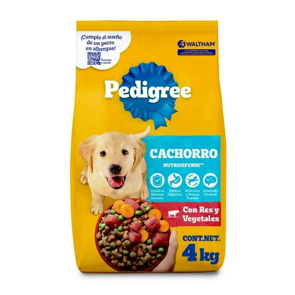 Alimento para Perro Pedigree Nutri Defense Cachorro con Res y Vegetales 4 kg