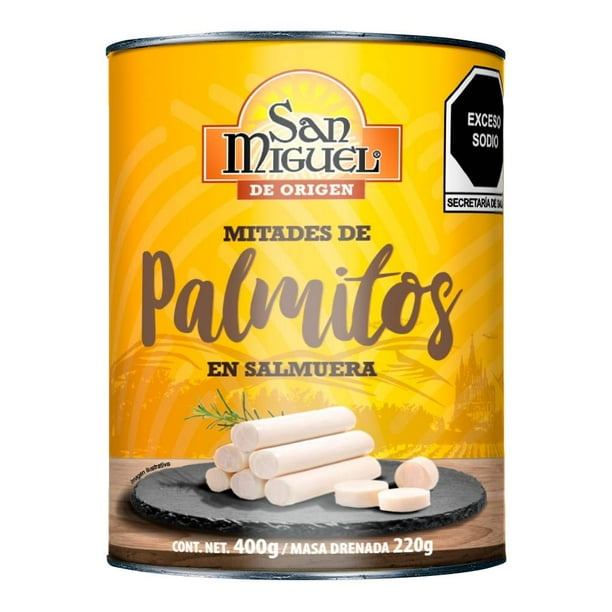 Palmitos en salmuera San Miguel en mitades 400 g