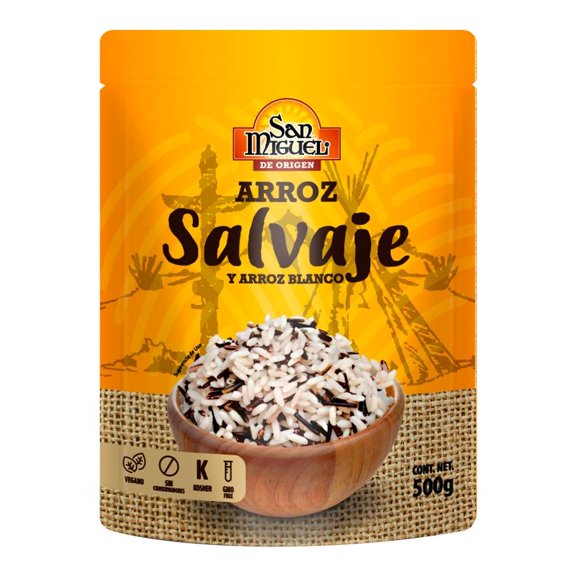 Arroz San Miguel salvaje y blanco 500 g