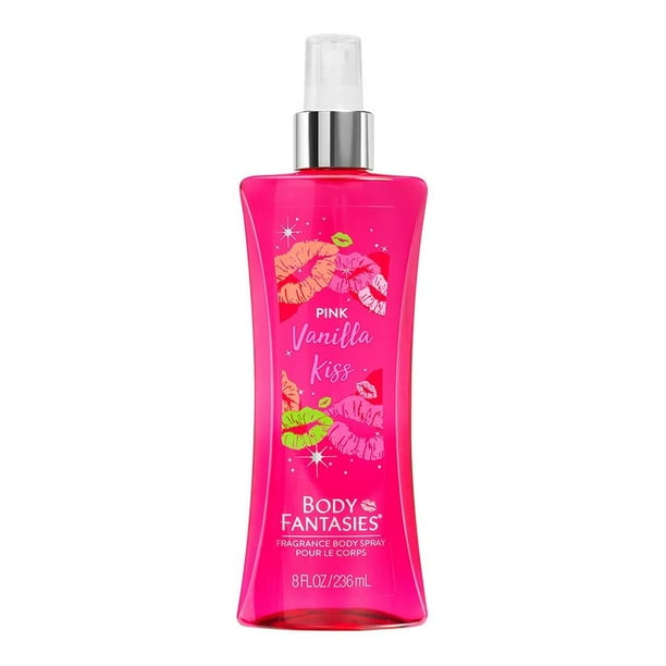 Fragancia corporal Body Fantasies signature pink vanilla kiss fantasy 236 ml