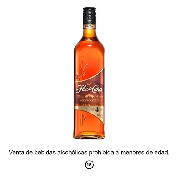 Ron Flor de Caña Añejo Oro 4 Años 750 ml