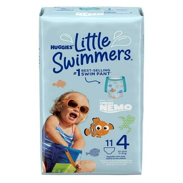 Pañales Huggies Little Swimmers talla 4 mediana 11 pzas