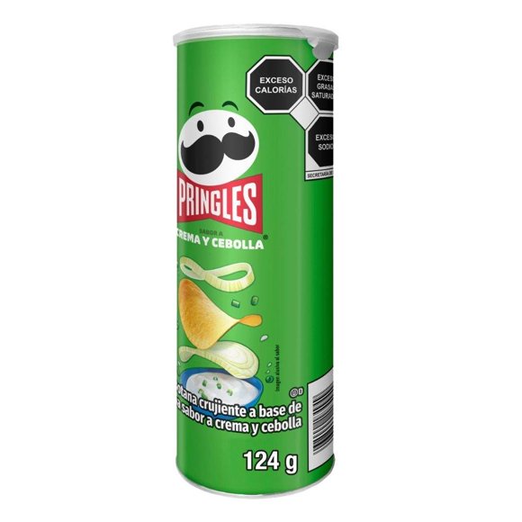 Papas Pringles sabor a crema y cebolla 124 g