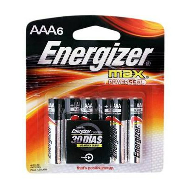 Pilas Energizer Max AAA 6 Pzas