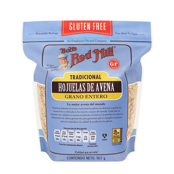 Hojuelas de avena Bobs Red Mill sin gluten 907 g