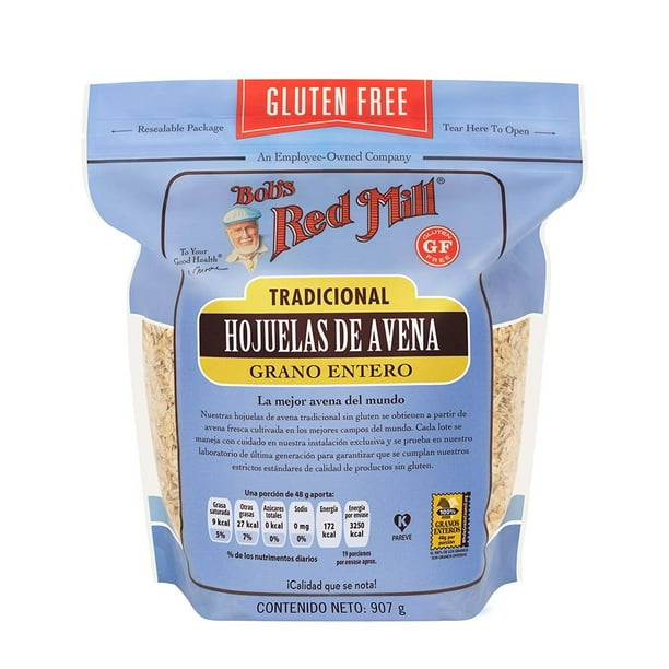 Hojuelas de avena Bob's Red Mill tradicional grano entero 907 g