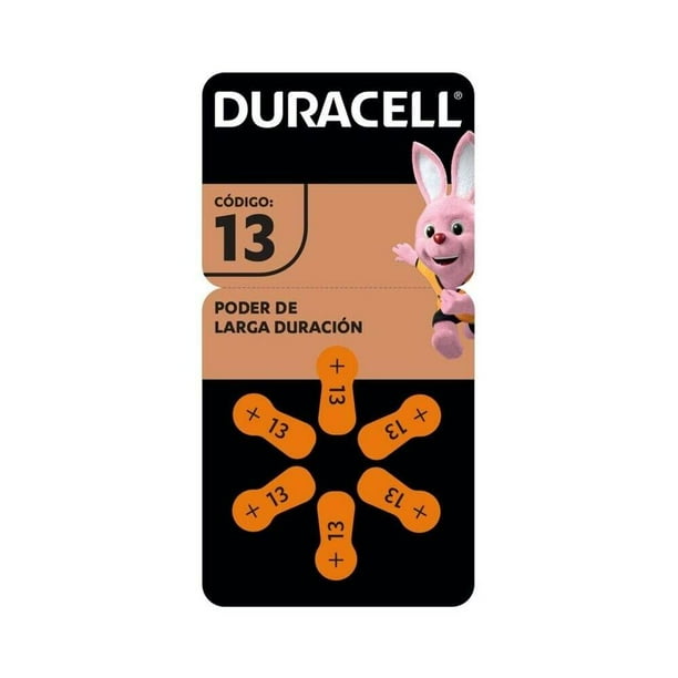 Pilas auditivas Duracell 13 6 pzas