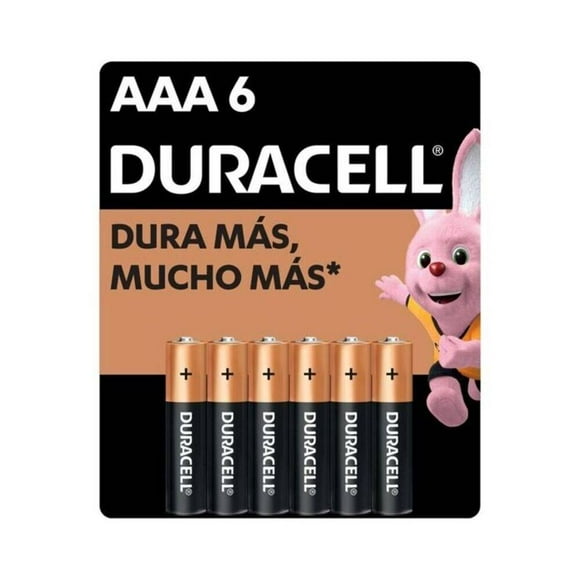 Pilas Duracell AAA 6 Piezas