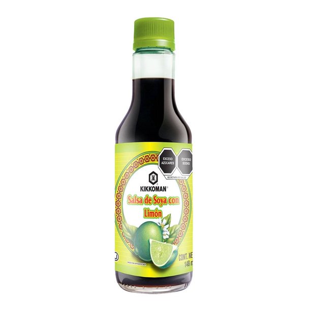 Salsa de soya Kikkoman con limón 148 ml