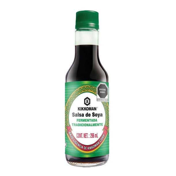 Salsa de soya Kikkoman reducida en sodio 296 ml