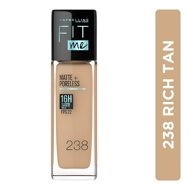 Base de maquillaje Maybelline New York Fit Me! matte + poreless 238 rich tan 30 ml