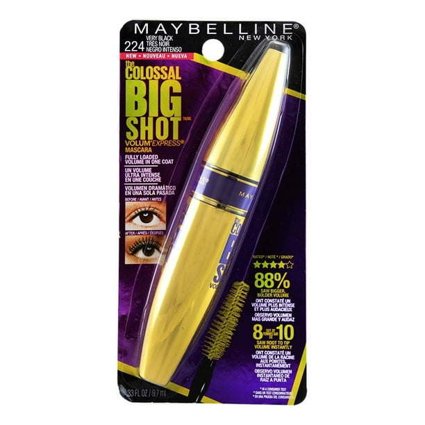 Máscara para Pestañas Maybelline The Colossal Big Shot 224 Negro Intenso 9.7 ml