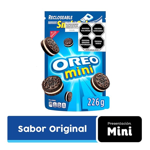 Galletas Oreo mini sabor chocolate 226 g