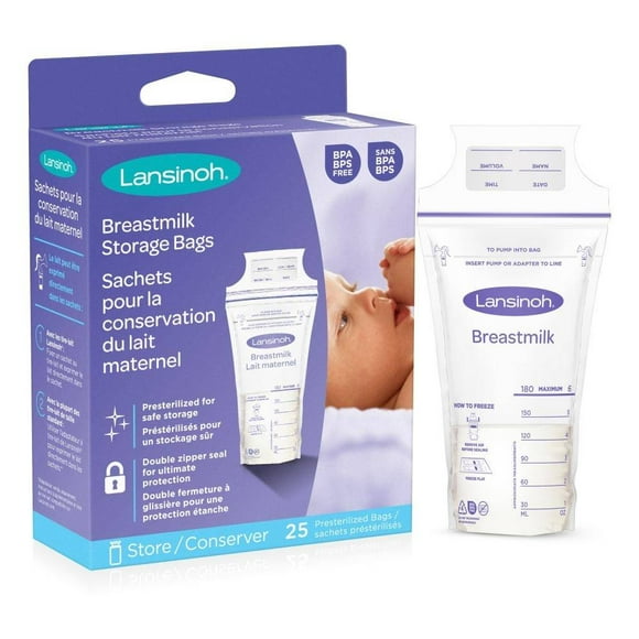 Bolsas para Leche Lansinoh Breastmilk 25 Piezas