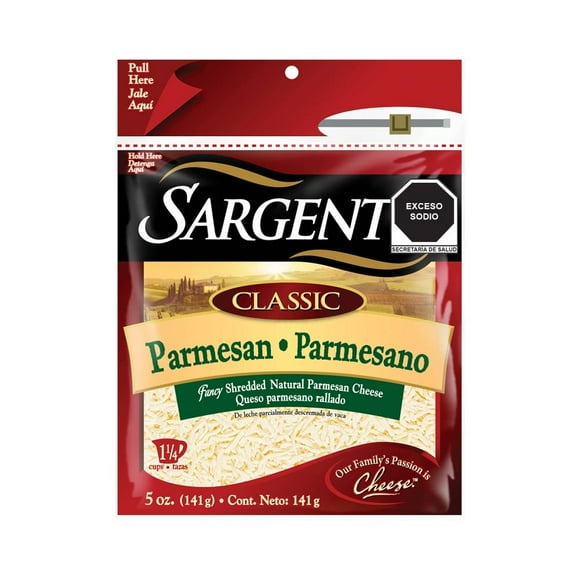 Queso parmesano Sargento clásico rallado 141