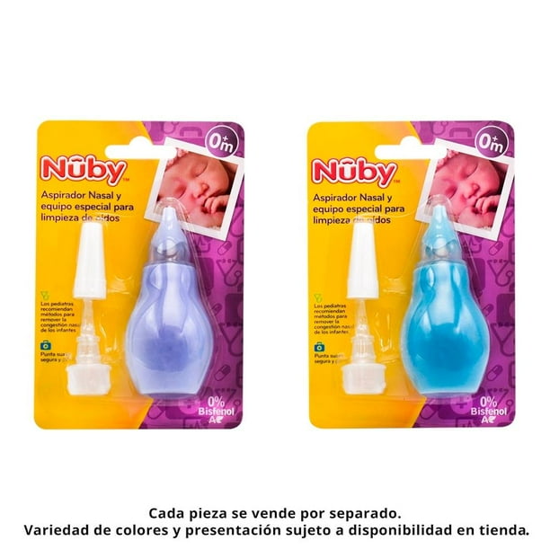 Aspirador Nasal Nuby con Equipo de Limpieza para los Oídos