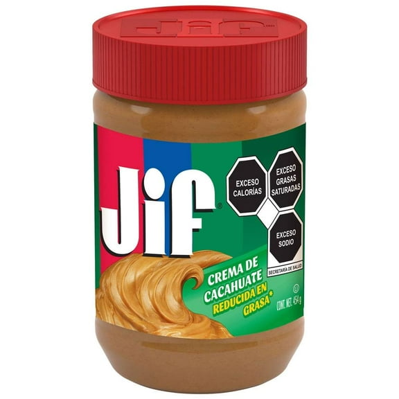 Crema de cacahuate Jif reducida en grasa 454 g