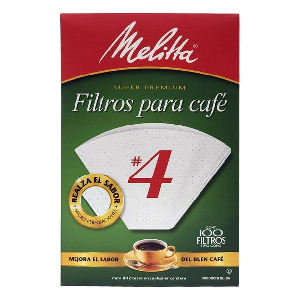 Filtros para café Melitta Super Premium #4 Con 100 Piezas