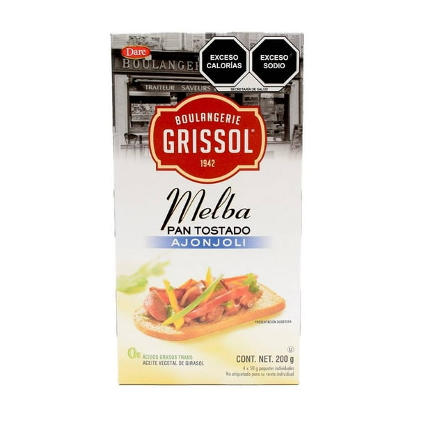 Pan tostado Grissol Dare melba con ajonjolí 200 g