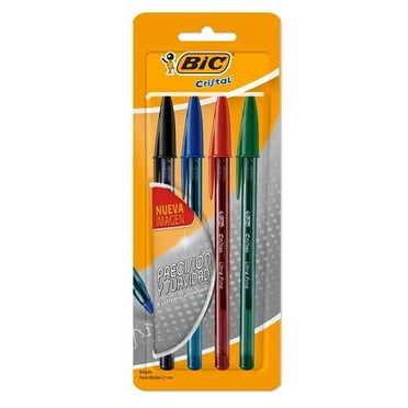 Bolígrafo Bic precisión y suavidad punto ultra fino 4 pzas