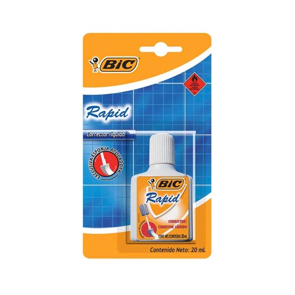 Corrector Bic Rapid Aplicador de Esponja 1 Pieza