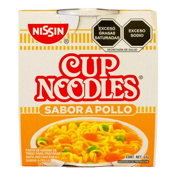 Sopa instantánea Nissin Cup Noodles pollo 64 g