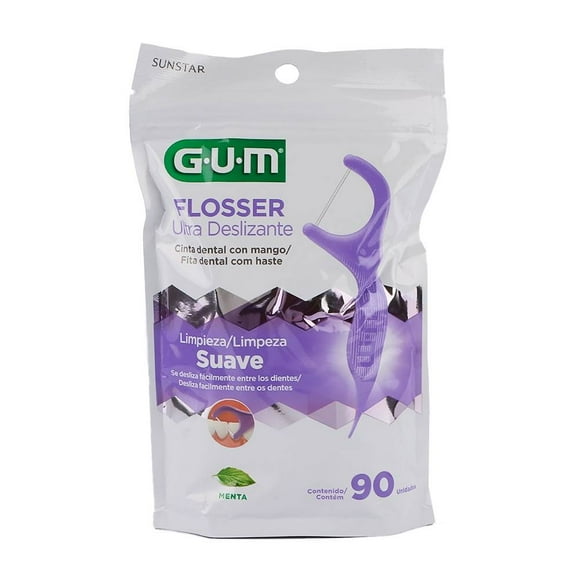 Palillos con hilo dental GUM Flossers 90 pzas