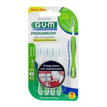 Cepillo interdental Gum con cerdas triangulares 4 pzas